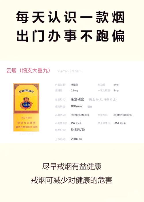 大重九香烟价格解析，多少钱一盒？品质与价值揭秘